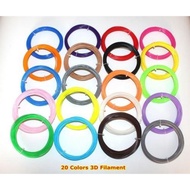 20 Colors 10M 3D Printer Material Pen Refills 1.75Mm Abs Pla 3D Printing Filament