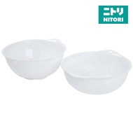 NITORI Colander and Bowl 2P Set