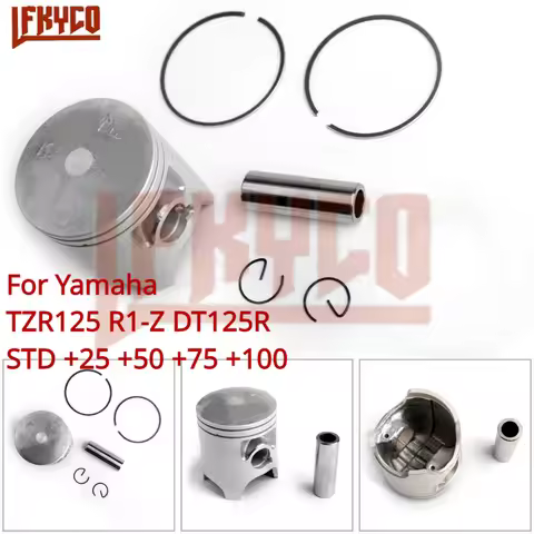 Motorcycle Piston Rings Kit for Yamaha TZR125 87-92 TDR250 87-94 DT125R 88-99 R1-Z 91-92 STD 56.4mm 