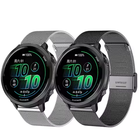 Mesh Watch Band for Garmin Forerunner 570 47mm SmartWatch Bracelet Wrist Strap for Forerunner 570 47