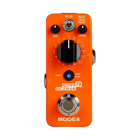 MOOER Purer Octave Guitar Pedal - 15 Octave Modes 3 Working Modes Switchable Dry Signal for Electric
