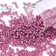 1pound 12/0 Glass Seed Beads Metallic Colours style Round Camellia 12/0 2mm Hole: 1mm about 30000pcs