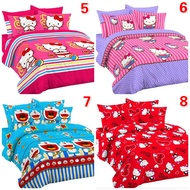 Cadar Katil Size Queen Corak Kartun Menarik/ CARTOON QUEEN BEDSHEET 150*195*25CM
