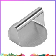Stainless Steel Burger Press, 5.5 Inches, Round Burger Smasher, Non-Adhesive Bacon and Grill Press f