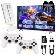 M15 Pro Game Stick Mini TV 4K HD Retro Video Game Console 128G 40000+ GamesHandheld Game Player Wire