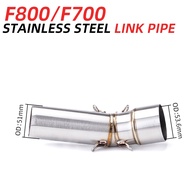 Slip On For BMW F650GS F700GS F800GS F800R F800GT Motorcycle Exhaust Escape Pipe Titanium Alloy Midd