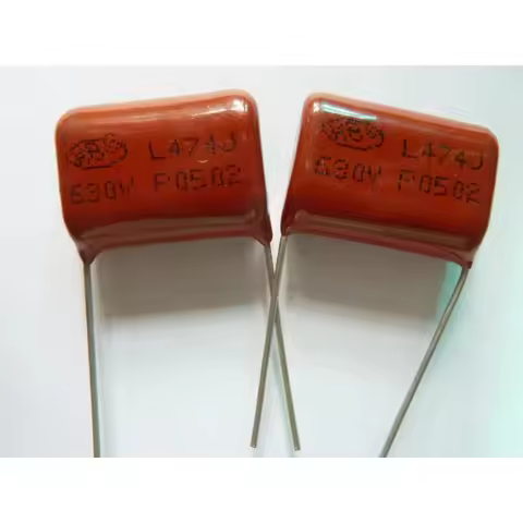 5Pcs/50Pcs CBB 474 630V 474J CBB21 0.47uF 470nF P20 Metallized Polypropylene Film Capacitor