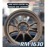 NEW RIM 16 INCH T-105 BRONZE FOR MYVI ALZA PERSONA GEN2 WAJA WIRA VIOS YARIS CITY JAZZ