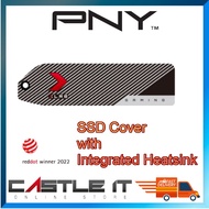 PNY XLR8 PS5 SSD Cover with Heatsink M22110PSVHS-XR-RB NVMe M.2 Cooling Plate