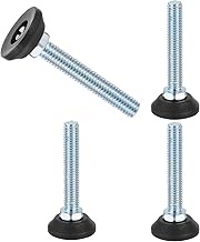 QUARKZMAN M10 Thread Furniture Feet, Leveler, Pack of 4, 3/8-16, 75 mm, L, Adjustable Furniture Feet