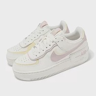 Nike 休閒鞋 Wmns AF1 Shadow 女鞋 解構 拼接 米白 淡紫 DZ1847-104