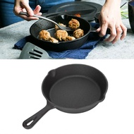 Cast Iron Skillet  Sturdy Durable Cast Iron Oven Safe Skillet for Cooking Serving Baking