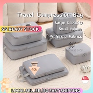 【SG Stocks】Travel Compression Bag Travel storage bag Cubes Travel Bag Space Saving Organiser Travel Cube