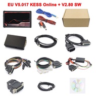 Online EU Red KESS V2 KTAG V5.017 2.80 Unlimited ECU Chip Tuning Kit K tag V7.020 2.25 OBD OBD2 Car