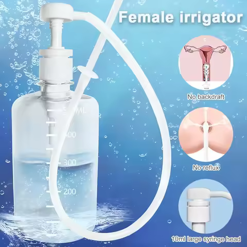 1Pc 500ml Women Girl Vaginal Douche Anal Douche Cleaner Enema Anal Vagina Cleaning Kit Enema Bottle