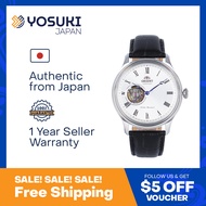 ORIENT Automatic FAG00003W Classic Open heart White Silver Black Leather  Wrist Watch For Men from YOSUKI JAPAN / FAG00003W (  FAG00003W  FAG FAG000 FAG0000   )