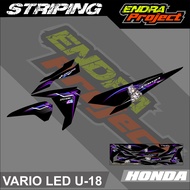 VARIO LED striping sticker VARIO LED TRANSPARENT HONDA motorbike sticker VARIATION EN U18