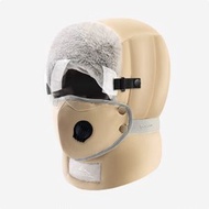 ONE - 加絨防風防水護目鏡羽絨帽(均碼 DMZ92;卡其+TYJ06；透明護目鏡)