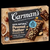 Carman's peanut butter protein bar energy bar granola protein bar oat bar healthy breakfast bar choc