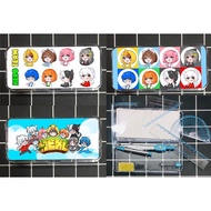 Set of 7 Piece hero team: compass, ruler, eraser, pencil nib, eraser, protractor, carrying case