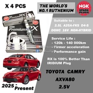 NGK Premium RX Spark Plug - Toyota Camry 2.5V AXVA80 2.5L A25A-FKS VVTiE DOHC 16V ( 2025 - Present )