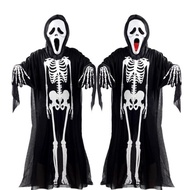 Halloween Skeleton Costume for Children & Adults – Cute Spooky Cosplay Costume Size 90–120cm