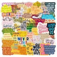 50 English Stickers Inspirational Stickers