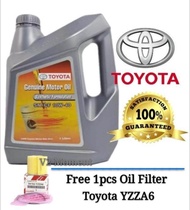 Toyota Semi Synthetic SN/CF 10W40 Engine oil + FOC Oil Filter Toyota YZZA6