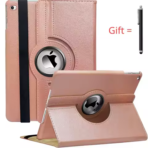 360 Ratating Case for iPad Air 1 Air 2 iPad 9.7 2017 2018 5 6 PU Cover iPad A1474 A1475 A1566 A1567