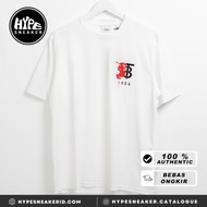 Kaos BURBERRY TB POCKET RED BLACK WHITE Tshirt 100% ORIGINAL