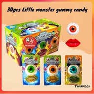 30pcs Sanwa Little Monster Gummy | Gula-Gula Mulut & Mata Raksasa (Halal)
