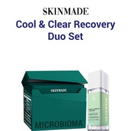 SKINMADE Cool & Clear Recovery Duo Set: MICROBIOMA Phyto Balancing Pad + Centella Complex + Squalane