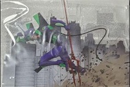 全新未使用 なか卯 X EVA 新世紀福音戰士 EVANGELION 抽選 瓷碗 朗基努斯之槍 膠匙 初號機 立牌