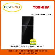 TOSHIBA GR-AG55SDZ(XK) 510L TOP MOUNTED REFRIGERATOR - 2 YEARS TOSHIBA WARRANTY + FREE DELIVERY