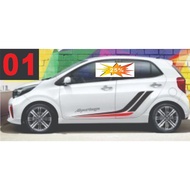 [VIP] kia morning car stickers (0943.140.503) sharp 3-layer printed stamps that do not fade