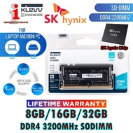SK Hynix (KLEVV) 8GB / 16GB / 32GB DDR4 3200 MHz 1.2V 260-Pin (SK Hynix Chip) SODIMM RAM (Single Sti