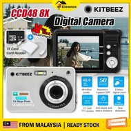 KiTBEEZ✨ CCD48 CCD Digital Camera 16X Zoom 2.8“ Screen Retro Camera Anti-shake Video Vlogging Camera