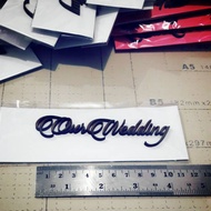 Chipboard our wedding