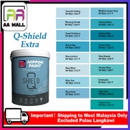 5L Nippon Paint Exterior Q-Shield Extra Delightful Greens & Blue Greens (1565-1597)