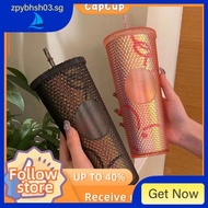 [48H Shipping]✨ CapCup ✨Starbucks 2023 New Limited Edition Straw tumbler (Same style) /Starbucks Shining Gradient Diamond tumbler/Starbucks Tumbler 710ml XYRS