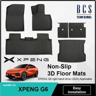 XPeng G6 3D Floor Mat For 2024 2025 Right Hand Drive Car Interior Accessories Trunk Cargo Mat G6 Sea