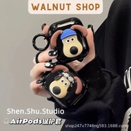 Long-eared dog-shaped airpod case, airpod 4 case, airpod 3, airpod 2, airpod pro, airpod pro 2 case,