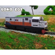 mainan kereta api indonesia miniatur - loko cc 201 f