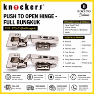Push To Open Knockers Hinge Original PTO-03 FULL BUNGKUK Cabinet Hinge Without Handle - Straight Hin