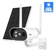 Solar CCTV Outdoor SriHome DH003 (4MP) 2K WiFi Camera Wireless Battery Powered + Solar Panel (100% Wired Free)