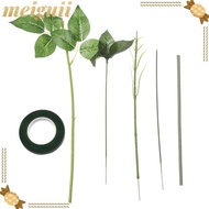 MEIGUII 25pcs/set Artificial Branches DIY Garden decoration Handmade Iron Wire Flower Twigs