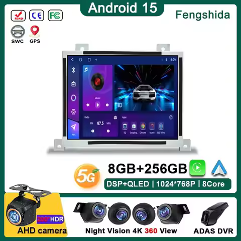 8.4 inch Android 15 For Dodge Charger Challenger 2015-2019 Car Radio Player Multimedia GPS Radio Rep