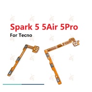 Power on off button flex for Tecno Spark 5 Air Pro KE5 KD7S KD6a Switch volume button flex
