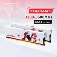 JUHOR Memoria Ram DDR4 (8GX2)3200MHz (16GX2)3200MHz 3600MHz 8GB 16GB Desktop Gaming Dual Channel Memory