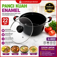 Multipurpose Enamel Soup Pot 22 CM GSF 4022 / G-4022 - AXLO A-922